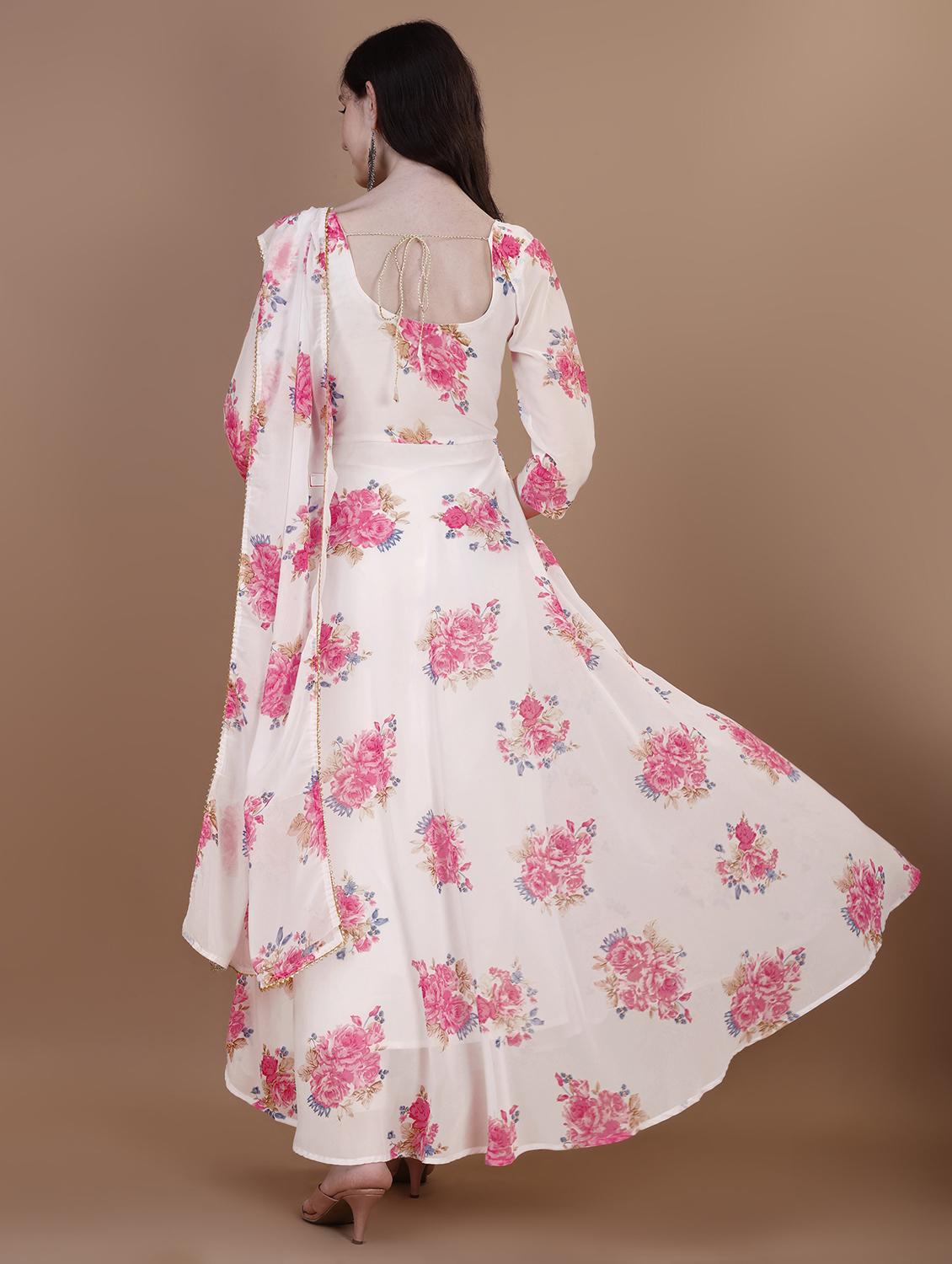 women floral print kurta dupatta set - 21291104 - Standard Image - 2