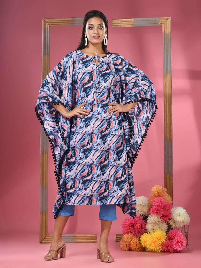 women multi color printed kaftan kurta - 21291331 - Zoom Image - 0