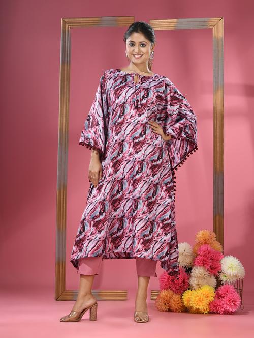 women multi color printed kaftan kurta - 21291332 -  Standard Image - 0