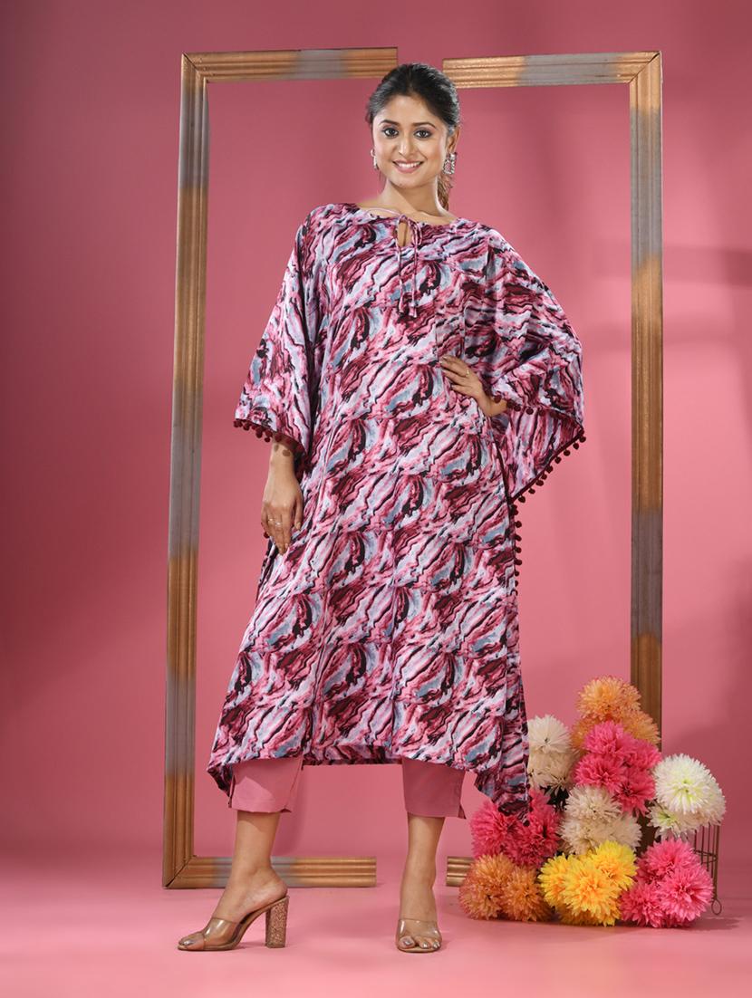 women multi color printed kaftan kurta - 21291332 -  Zoom Image - 0