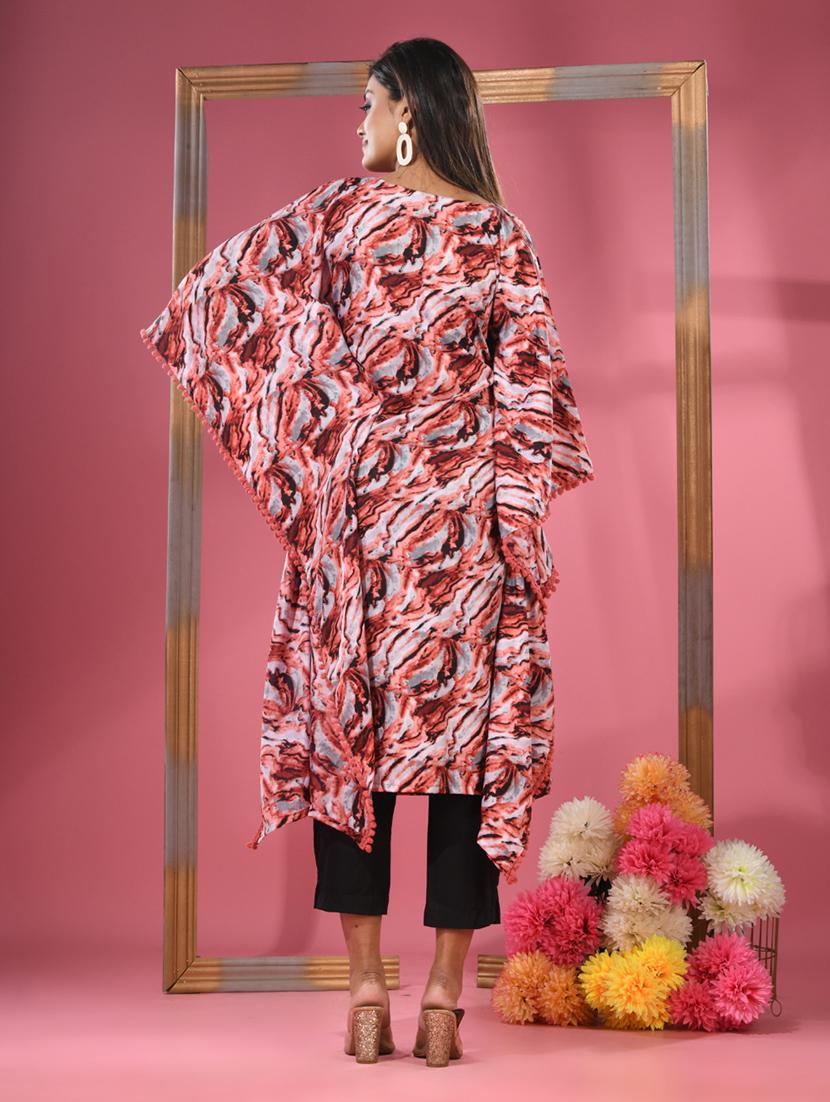 women multi color printed kaftan kurta - 21291333 - Standard Image - 2
