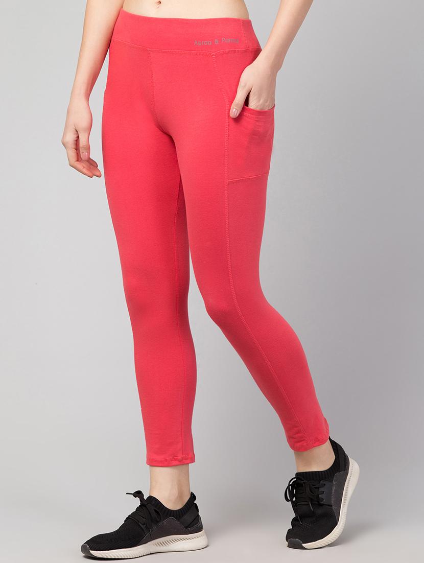 coral cotton blend regular yoga pant - 21292027 - Standard Image - 2