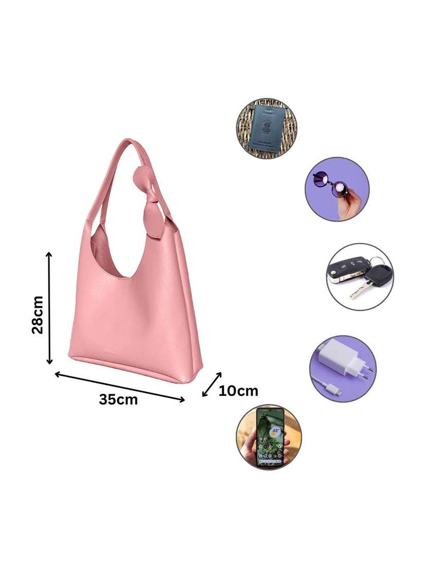 pink leatherette handbag - 21292065 -  Standard Image - 2