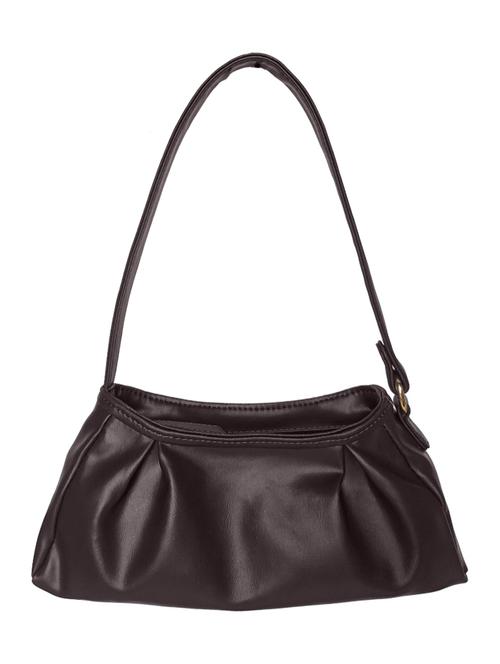 brown leatherette handbag - 21292076 -  Standard Image - 0