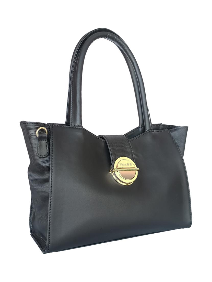 black leatherette handbag - 21292083 - Zoom Image - 0
