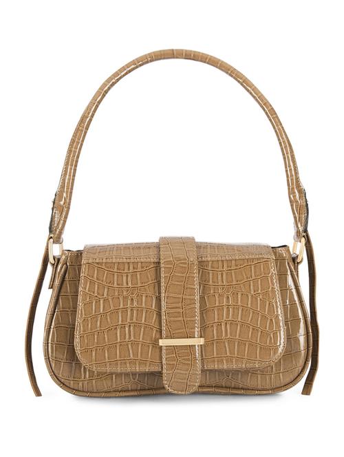tan leatherette handbag - 21292091 -  Standard Image - 0