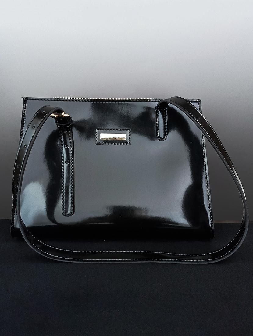 black leatherette handbag - 21292092 -  Zoom Image - 0