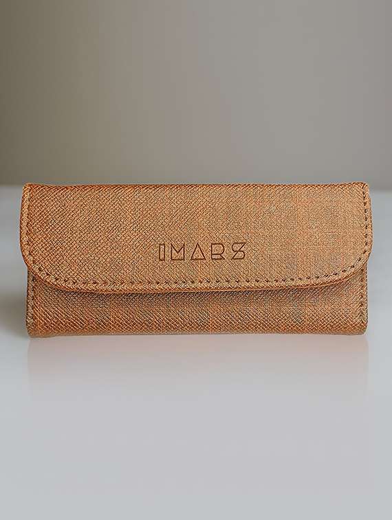brown leatherette regular pouch - 21292117 - Zoom Image - 0