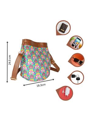 multi colored leatherette sling bag - 21292123 - Standard Image - 4