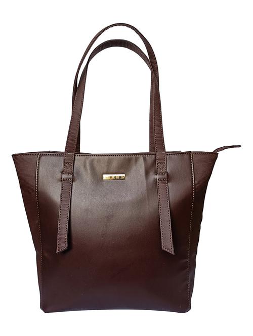 brown leatherette regular tote bag - 21292144 -  Standard Image - 0