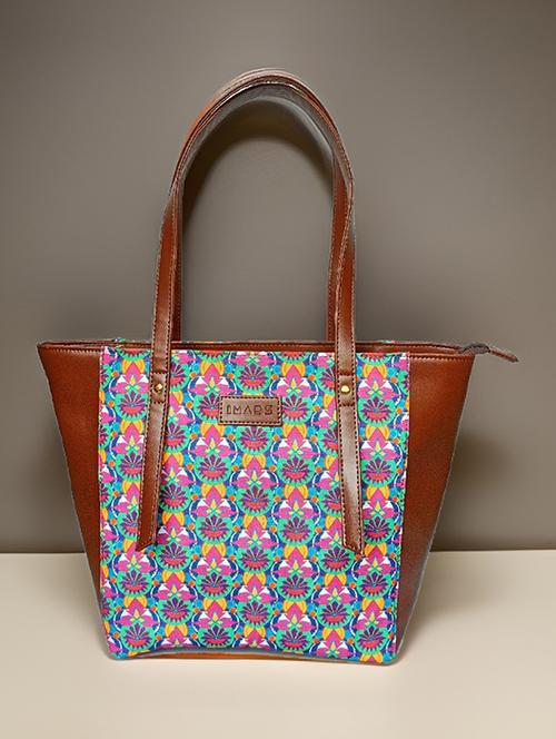 brown canvas regular tote bag - 21292159 - Standard Image - 0