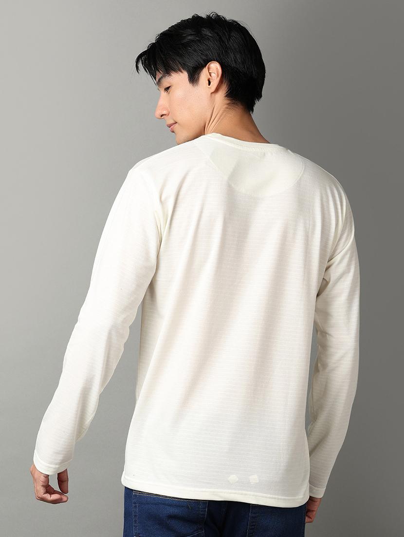 off white cotton front print tshirt - 21292284 - Standard Image - 2