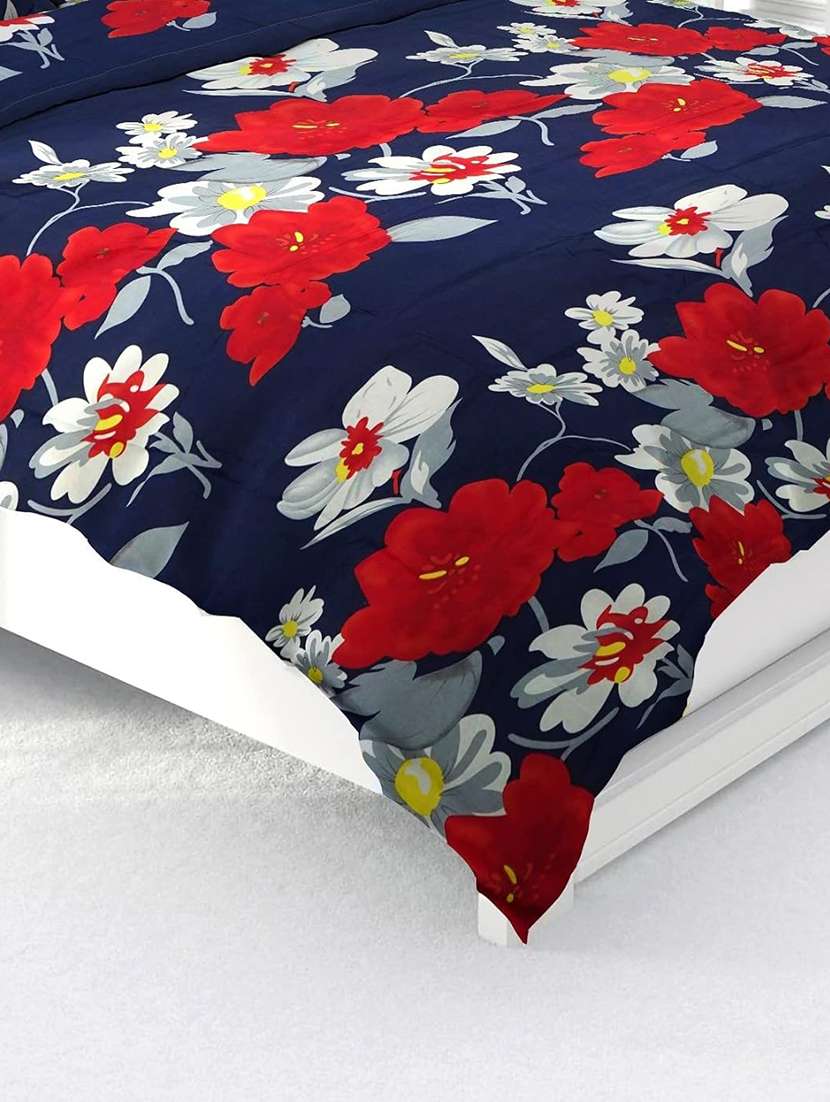 modefe polycotton printed double bedsheet with 2 pillow covers - 21293698 -  Standard Image - 2