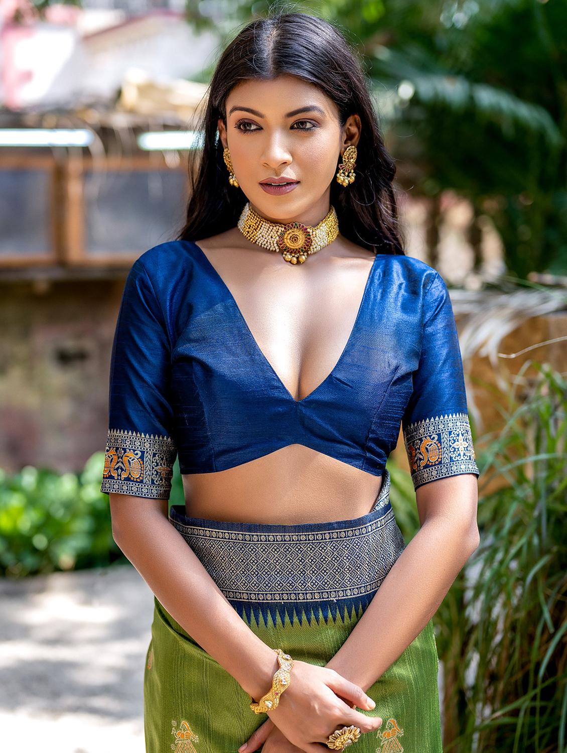 women self design tussar saree - 21294649 - Standard Image - 2