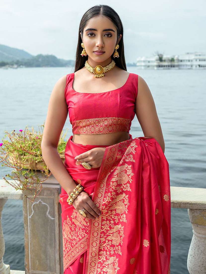 women self design banarasi saree with blouse - 21294695 - Standard Image - 2