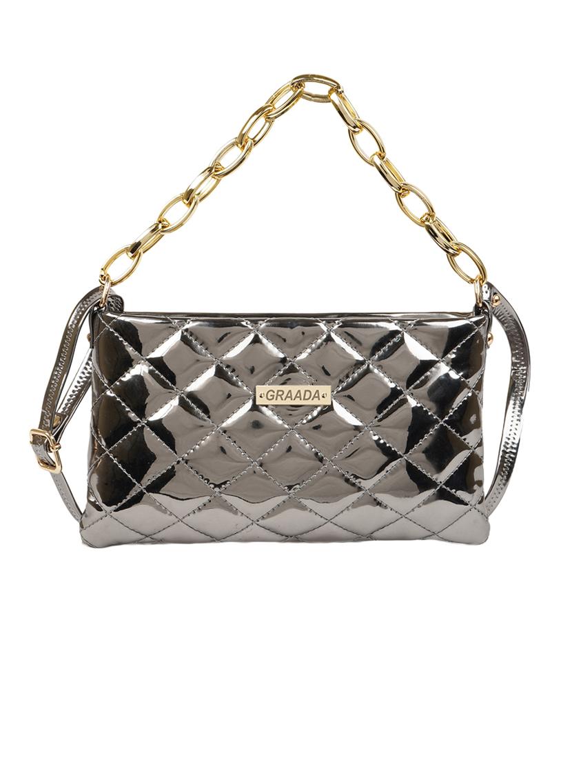 grey leatherette (pu) sling bag - 21296642 - Zoom Image - 0