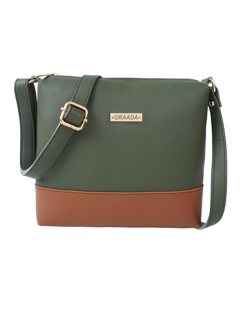 green leatherette sling bag - 21296673 - Zoom Image - 0
