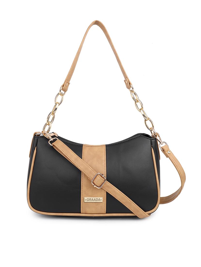 black leatherette sling bag - 21296682 -  Zoom Image - 0