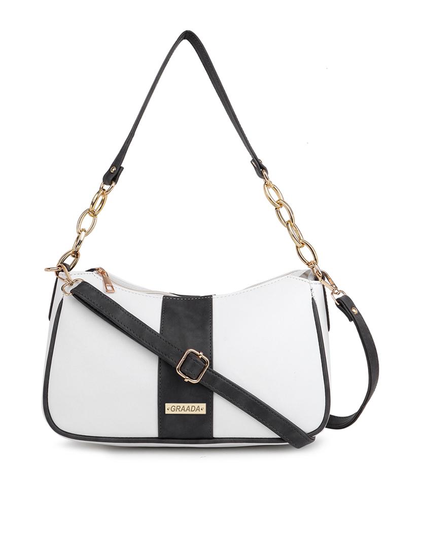 white leatherette sling bag - 21296685 -  Zoom Image - 0
