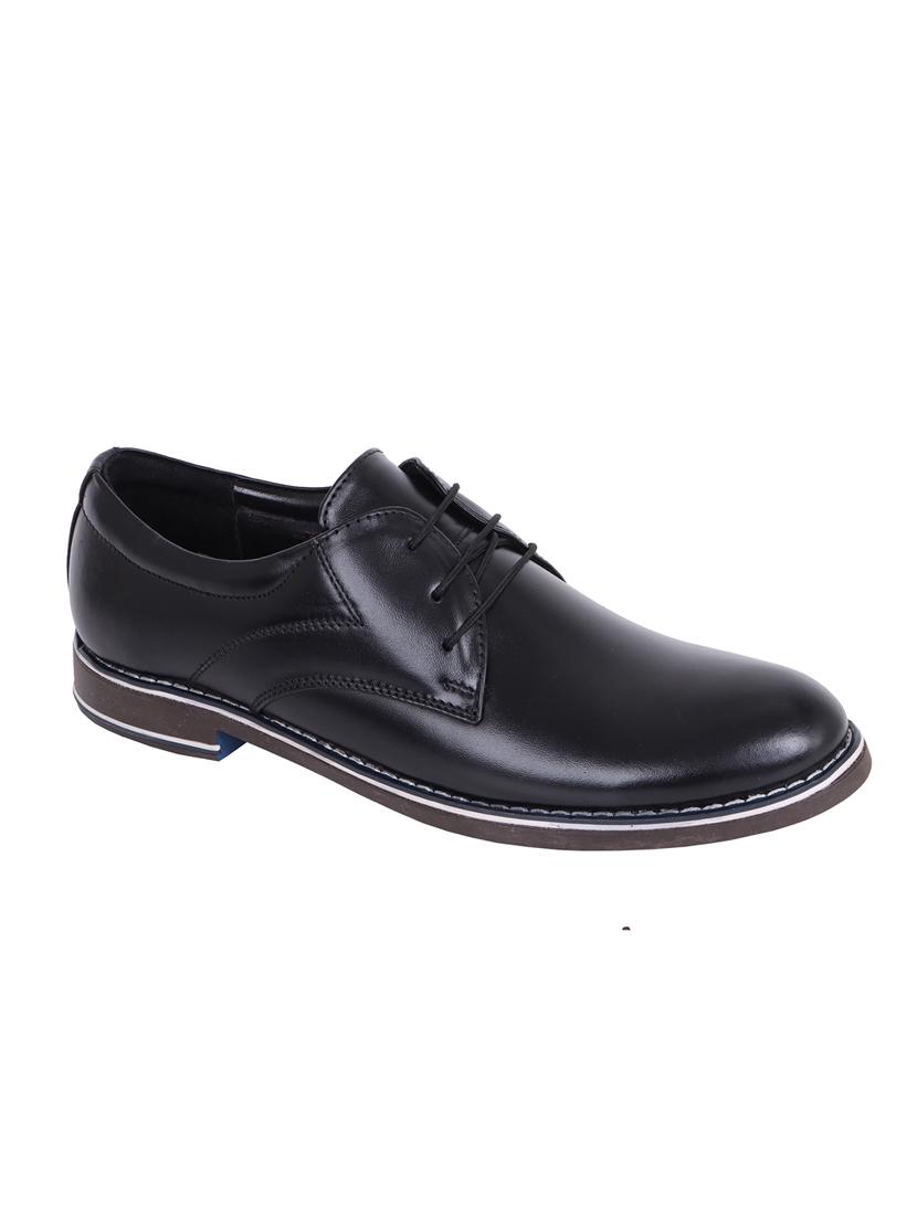 black leather laceup derbies - 21296697 -  Zoom Image - 0