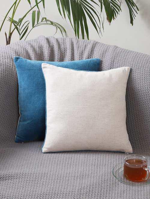 set of 2 blue cushion covers - 21297248 - Standard Image - 0