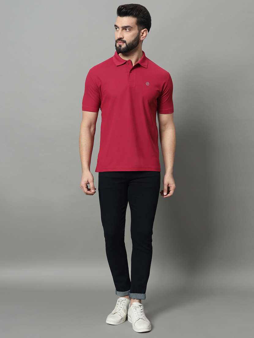 men solid polo t-shirt - 21297390 -  Standard Image - 2
