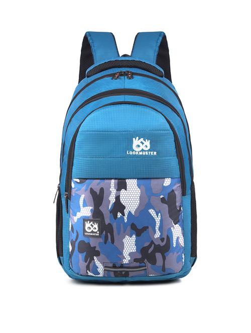 blue printed adjustable strap backpack - 21300351 -  Standard Image - 0