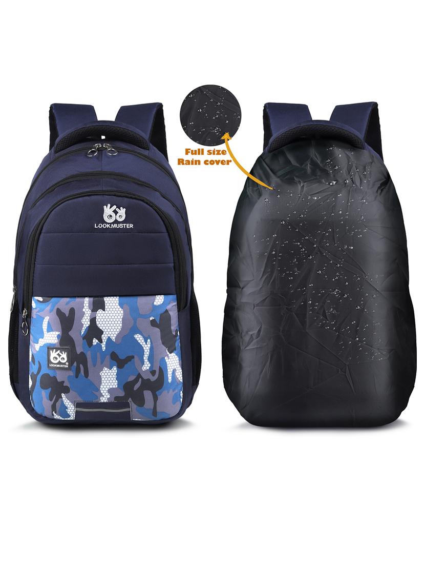 blue polyester regular backpack - 21300955 - Standard Image - 2