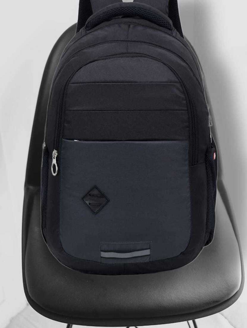 men solid laptop backpack