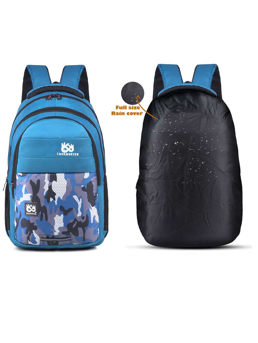 men printed laptop backpack - 21301219 -  Standard Image - 2