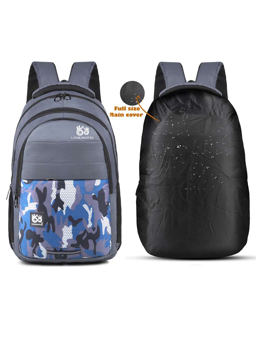 men printed laptop backpack - 21301230 -  Standard Image - 2