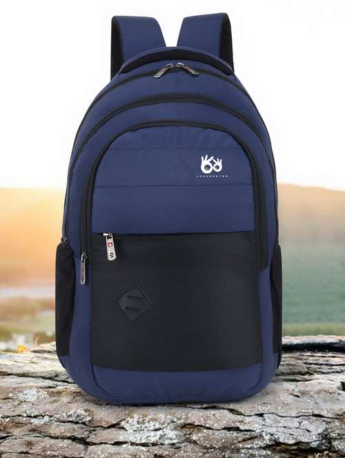 men color block laptop backpack - 21301762 -  Standard Image - 0