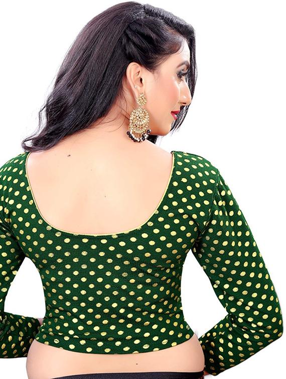 women green stitched blouse - 21302468 - Standard Image - 2
