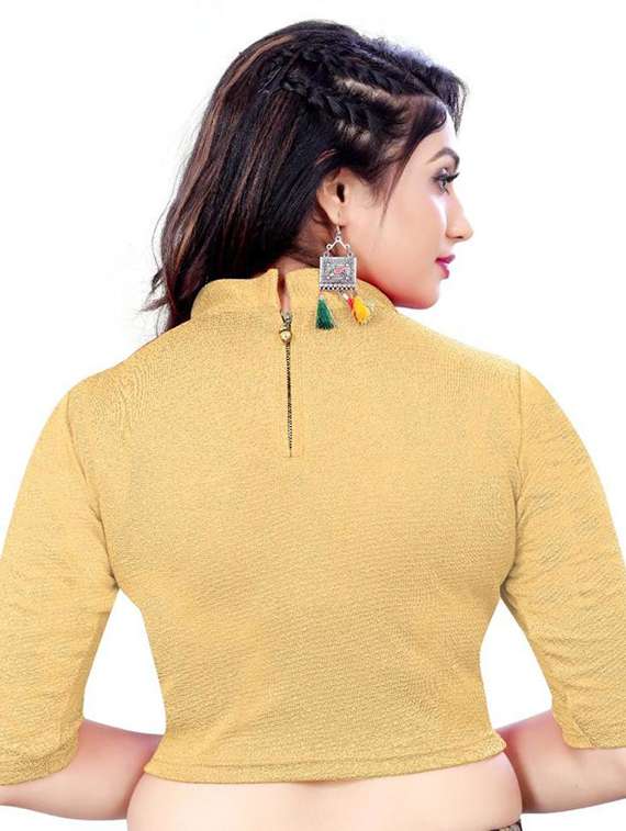 women beige stitched blouse - 21302744 -  Standard Image - 2