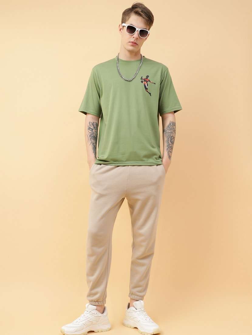 men back print oversized short sleeves t-shirt - 21303633 -  Standard Image - 2