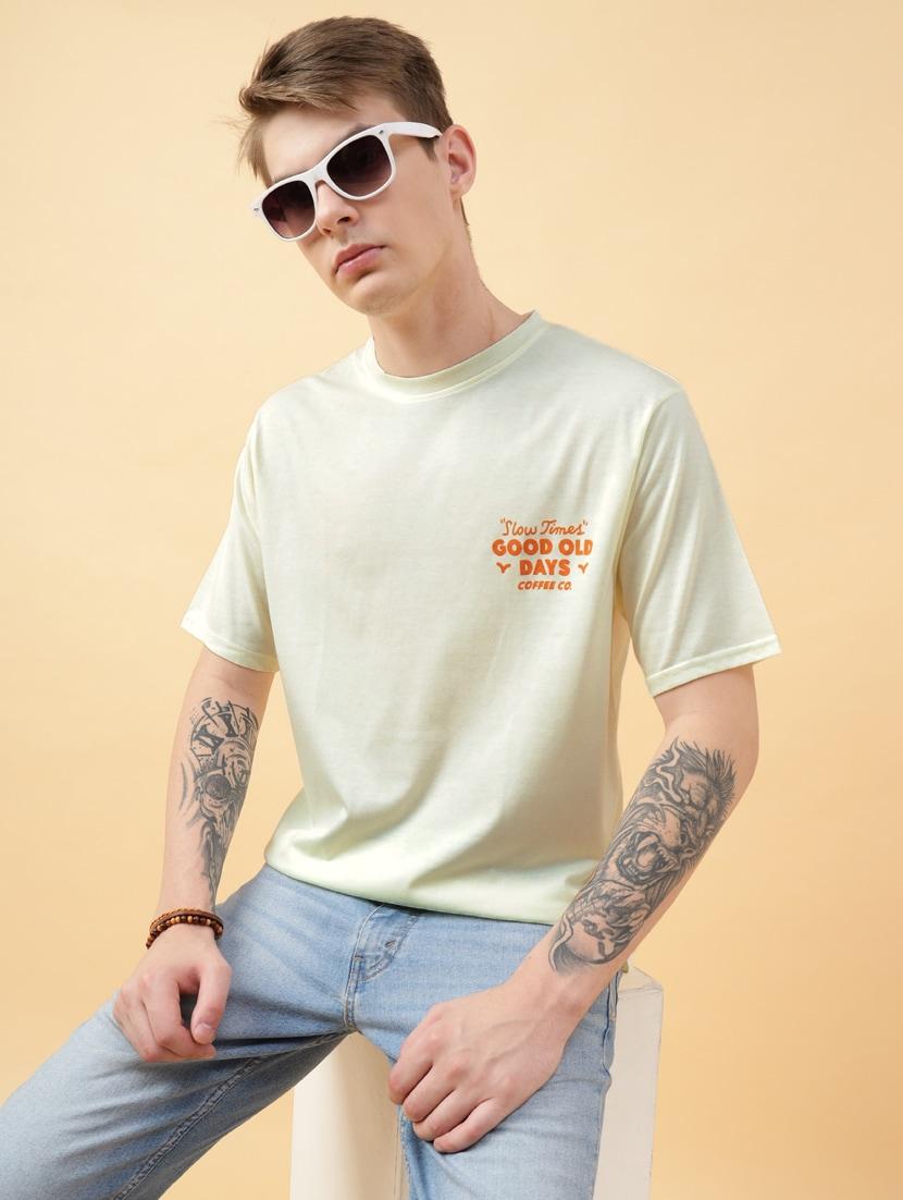 men back print oversized short sleeves t-shirt - 21303634 - Standard Image - 2