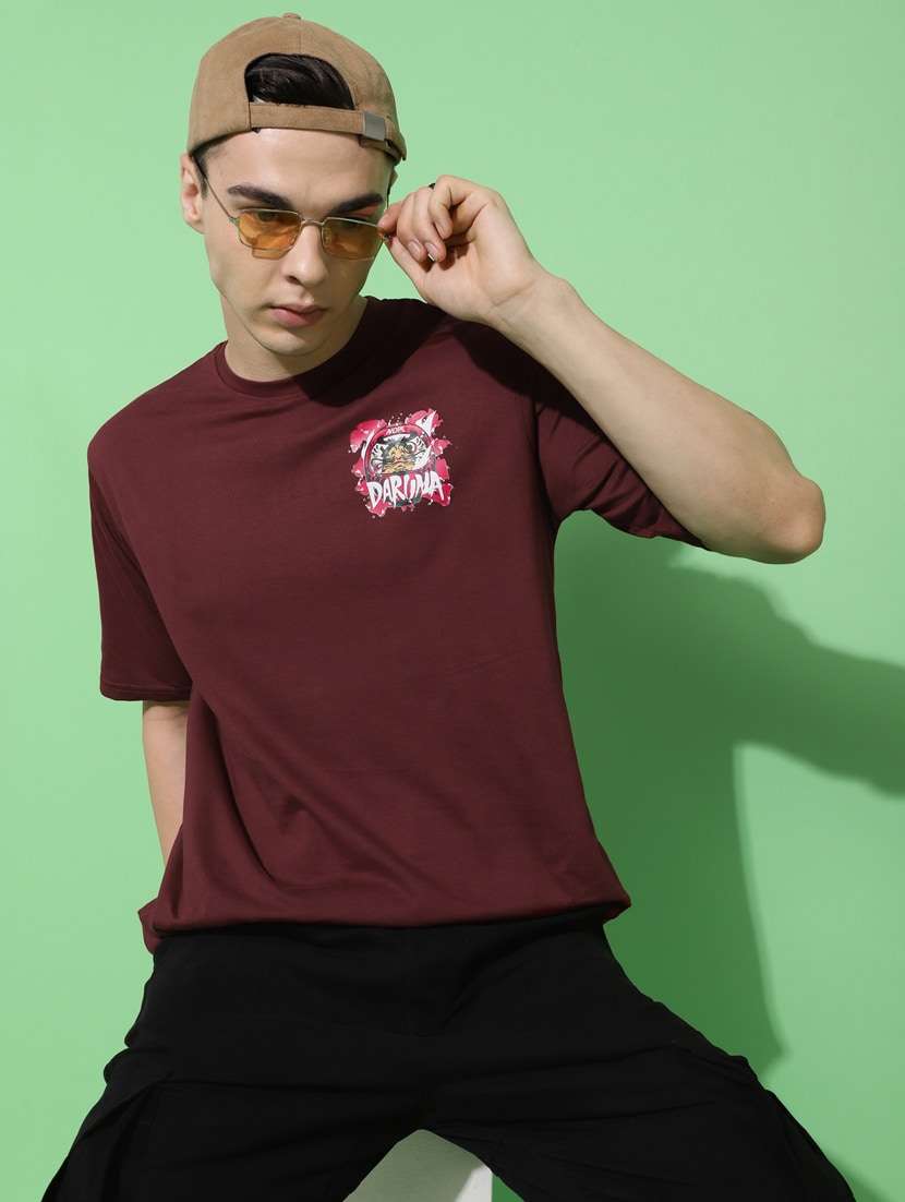 men back print oversized short sleeves t-shirt - 21303649 -  Standard Image - 2