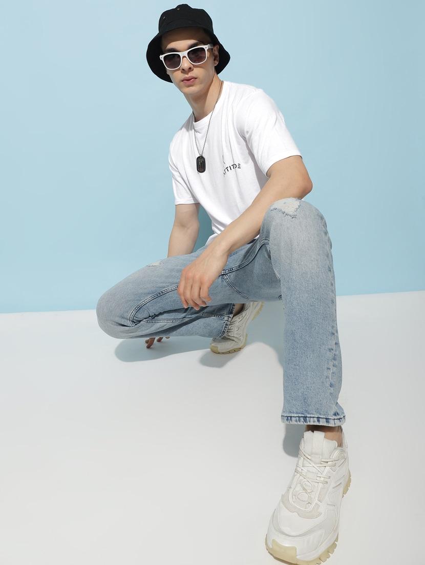 men back print oversized short sleeves t-shirt - 21303650 - Standard Image - 2