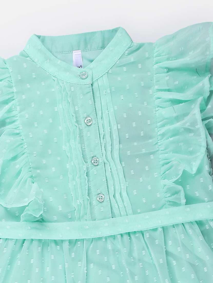 sea green ruffle frock - 21304031 -  Standard Image - 2