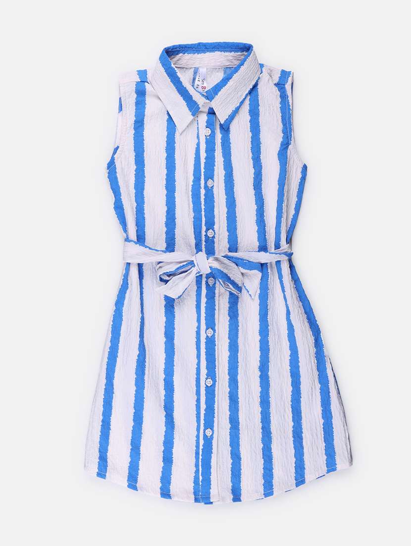 girls striped cotton frock