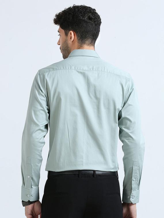 men long sleeved solid formal shirt - 21304043 - Standard Image - 2