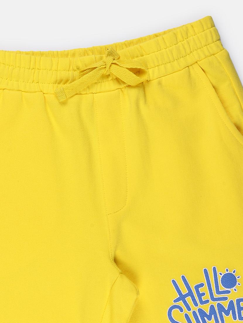 kids yellow cotton shorts - 21304059 - Standard Image - 2