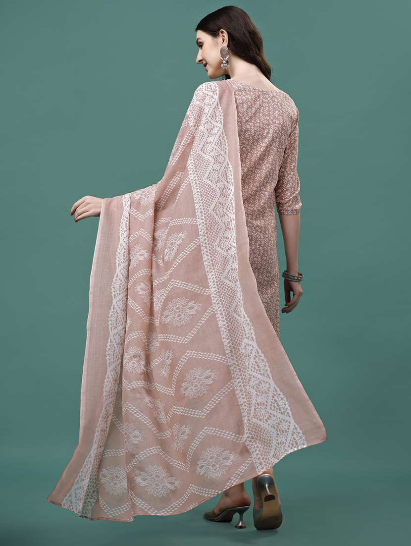 women kurta pant set with dupatta - 21304117 - Standard Image - 2