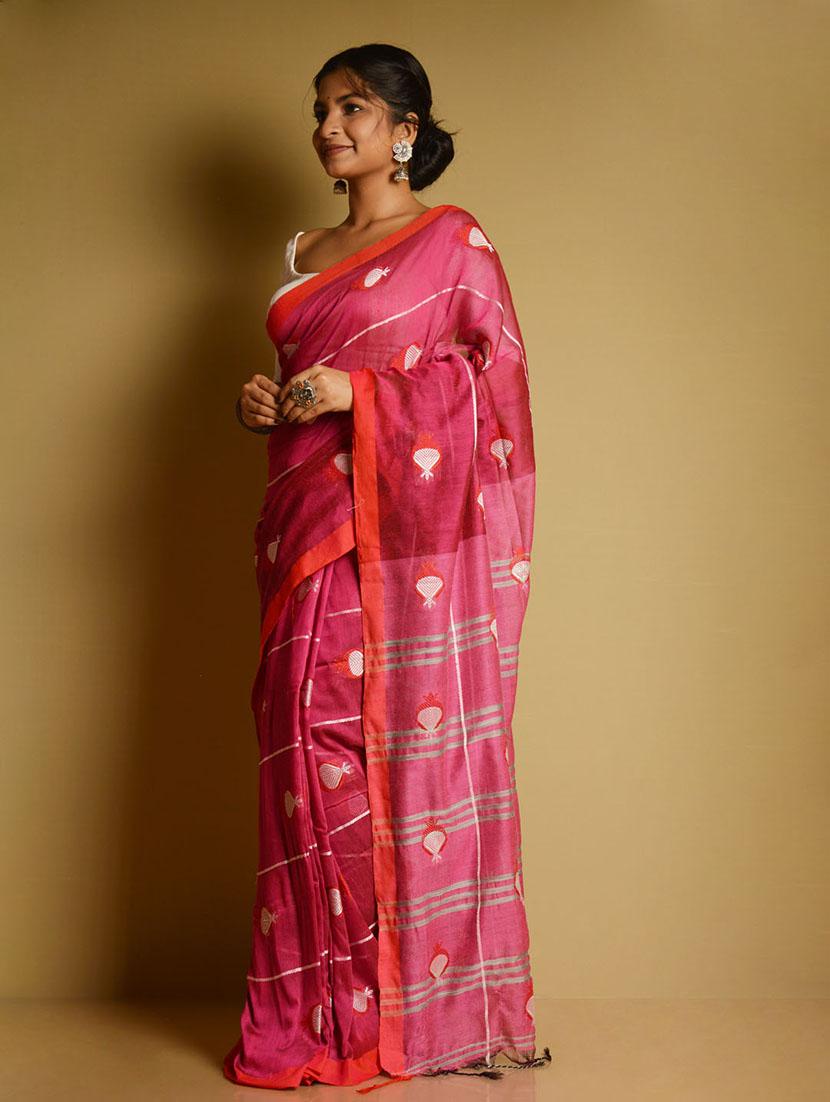 women self design handloom saree - 21304147 - Standard Image - 2