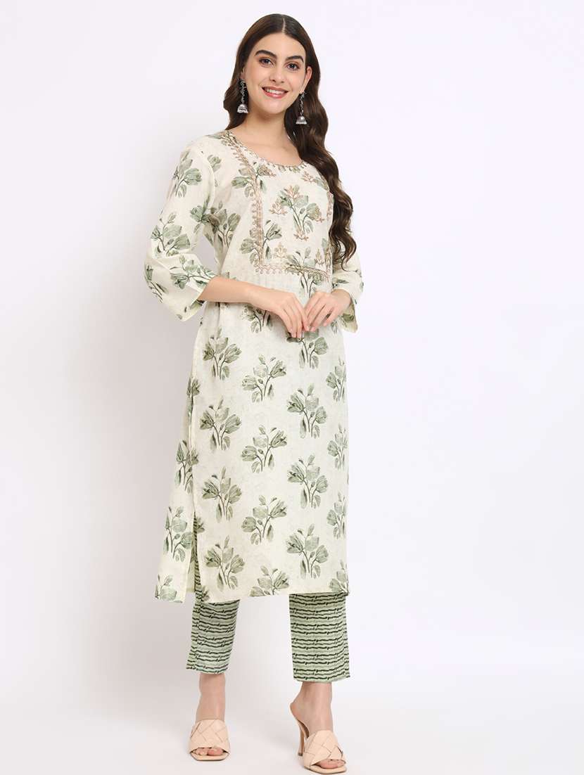 women kurta pant set with dupatta - 21304160 -  Standard Image - 2