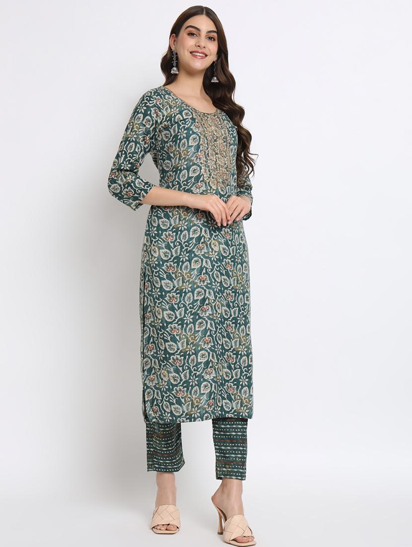 women kurta pant set with dupatta - 21304167 - Standard Image - 2