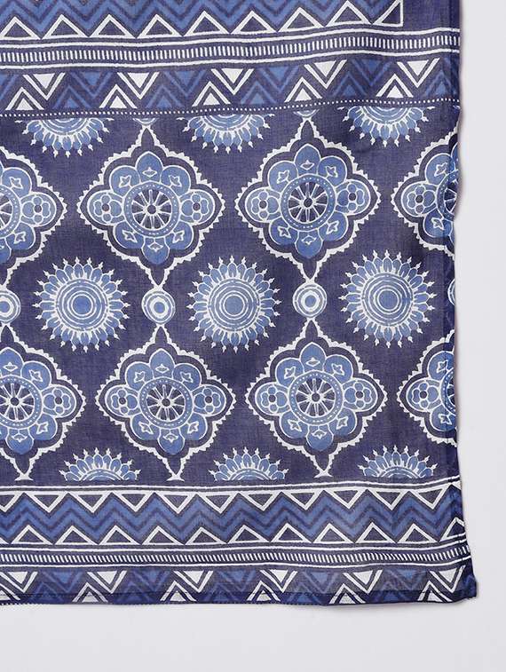 women three quarter sleeve kurta pant with dupatta set - 21304177 -  Standard Image - 7