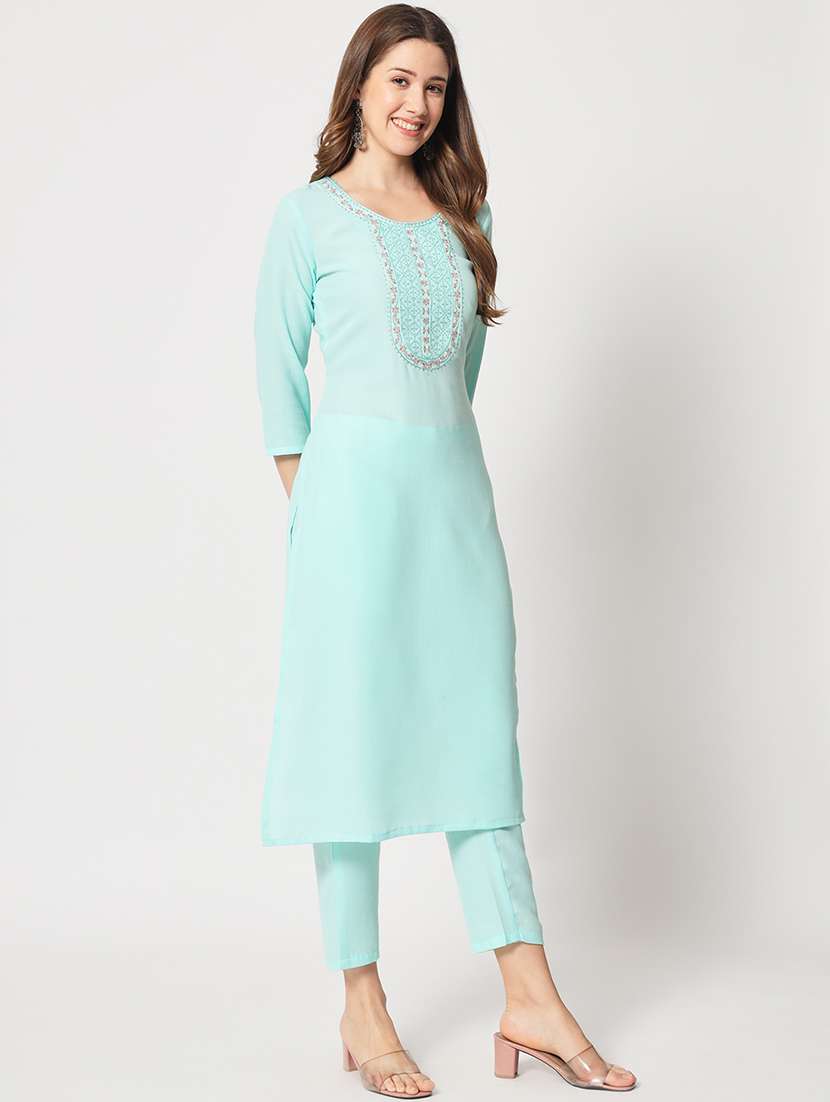 women kurta pant set with dupatta - 21304182 -  Standard Image - 2