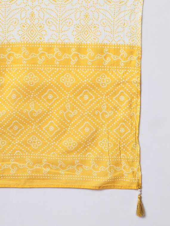 women three quarter sleeve kurta pant with dupatta set - 21304191 -  Standard Image - 7