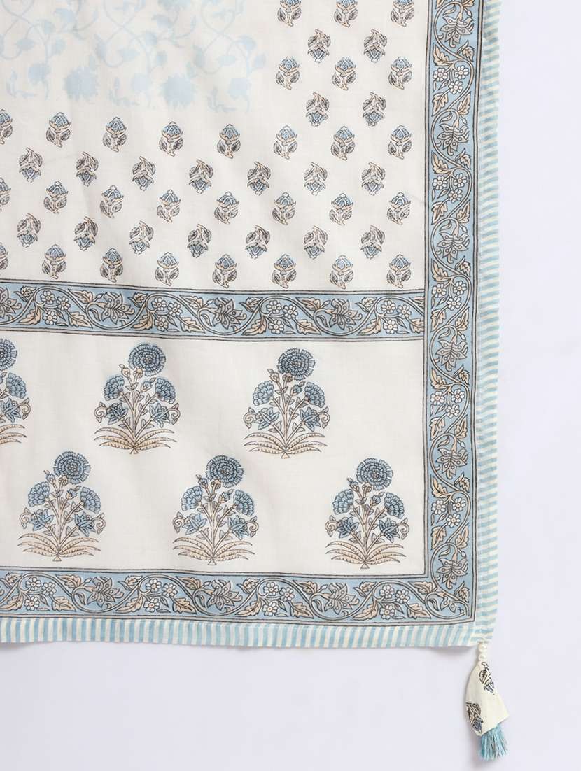 women white printed kurta sharara set - 21304242 -  Standard Image - 7